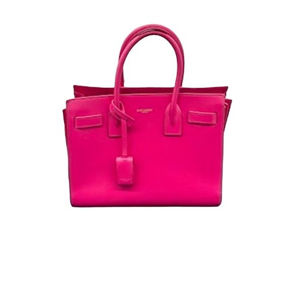 Saint Laurent Sac de Jour Bag Leather Nano*HOT PINK! COA & Dustbag*KEY and LOCK - Picture 1 of 16